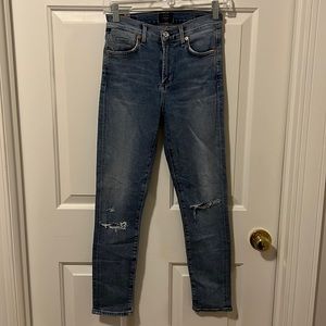 Citizens of Humanity Rocket Crop High Rise Skinny Jeans
